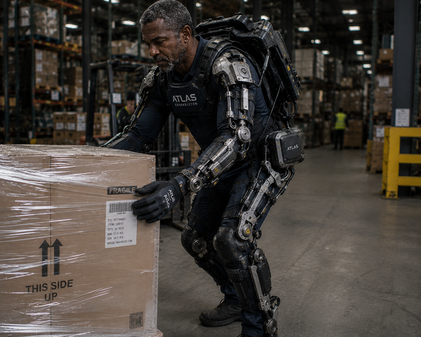 The ATLAS powered industrial exoskeleton, available 2026